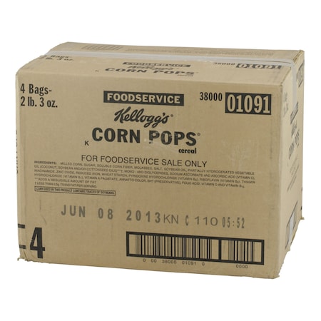 Kelloggs Kellogg's Corn Pops Cereal 35 oz. Bag, PK4 3800001091